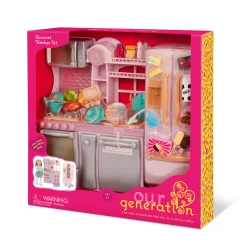 Kuchnia z wyposażeniem dla lalek - Gourmet Kitchen Set