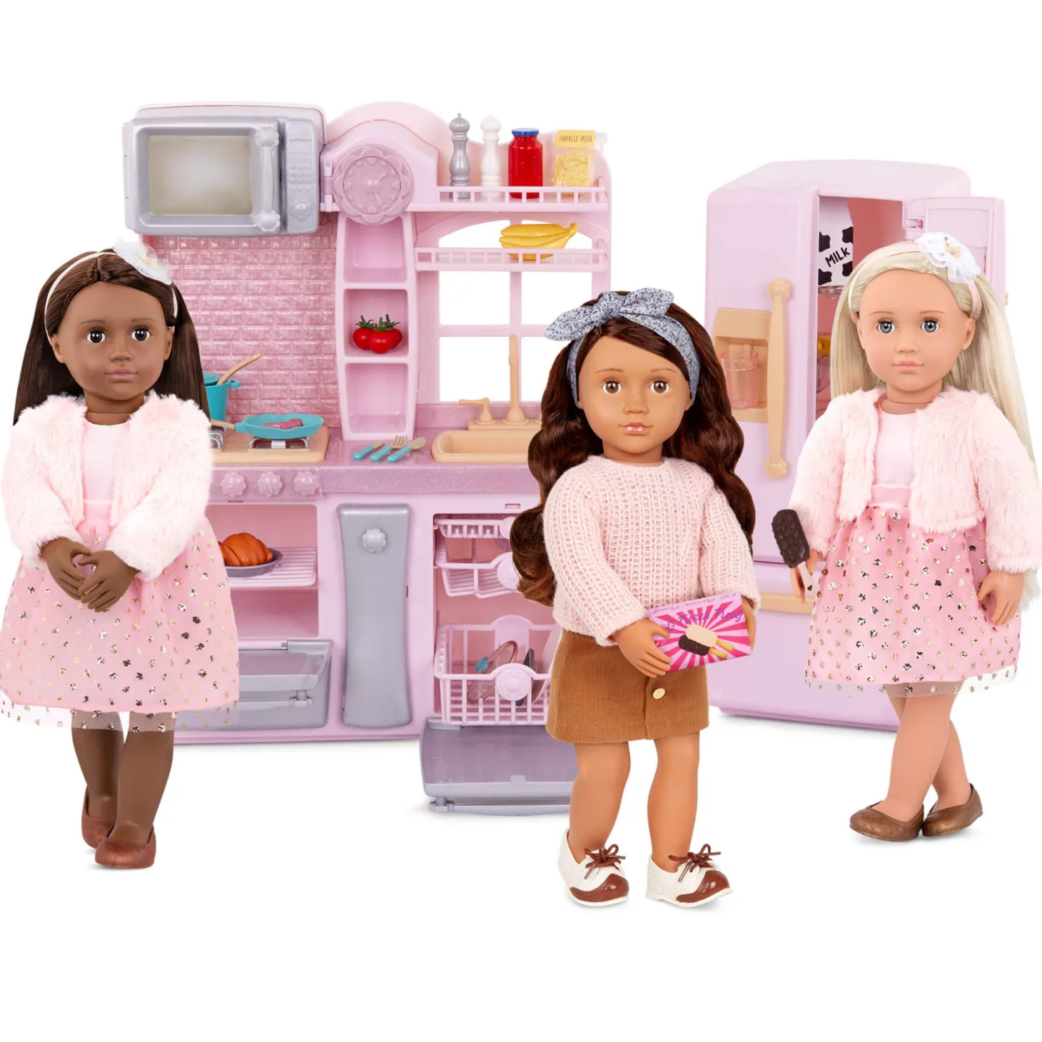 Kuchnia z wyposażeniem dla lalek - Gourmet Kitchen Set