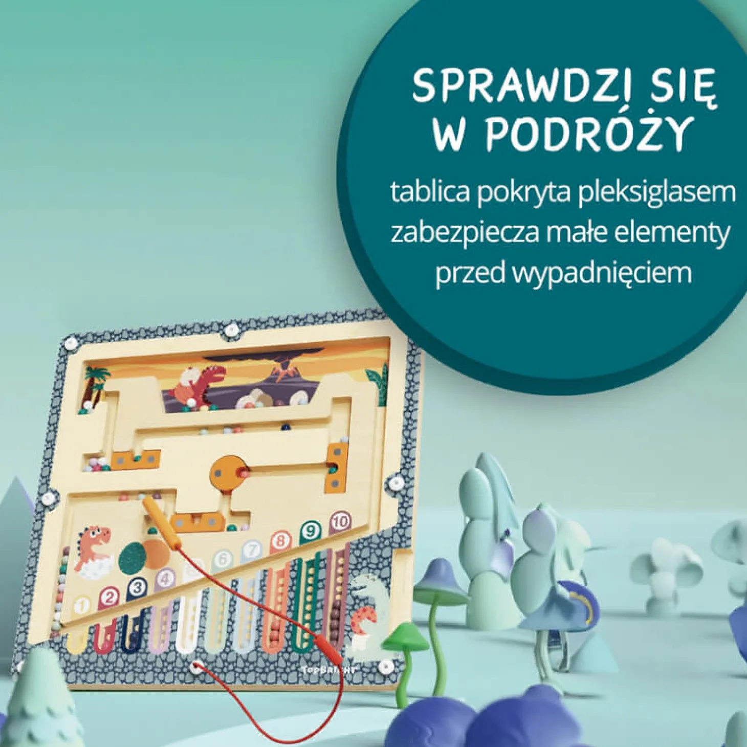 Labirynt magnetyczny Jaja dinozaura, 3+