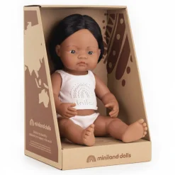 Lalka chłopiec Rdzenny Amerykanin 38cm Miniland Doll