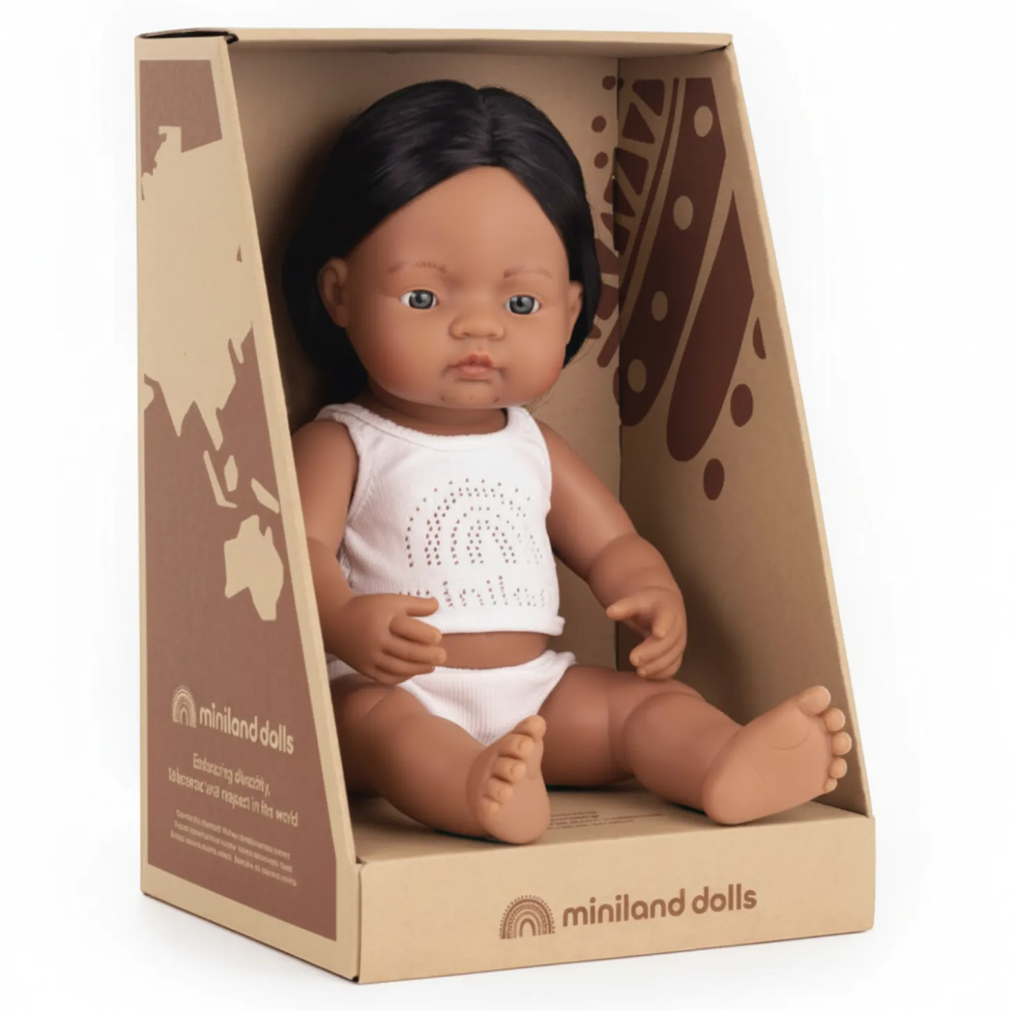 Lalka chłopiec Rdzenny Amerykanin 38cm Miniland Doll