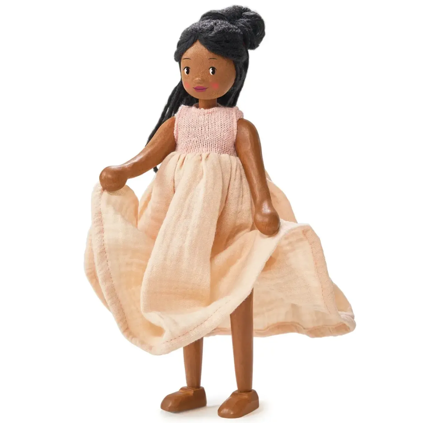 Lalka drewniana Lola, 25cm