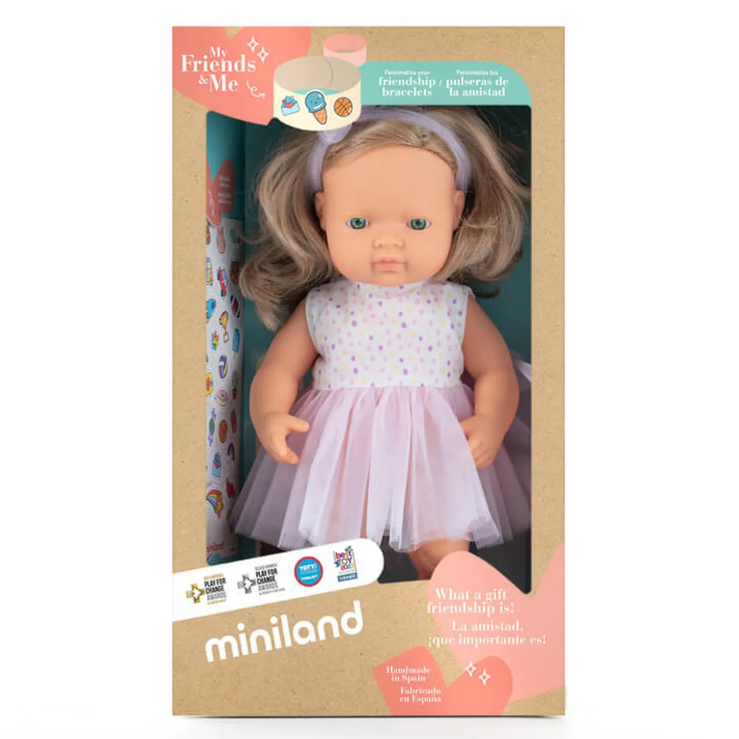 Lalka dziewczynka Europejka Ciemny Blond My Friends & Me, 38cm