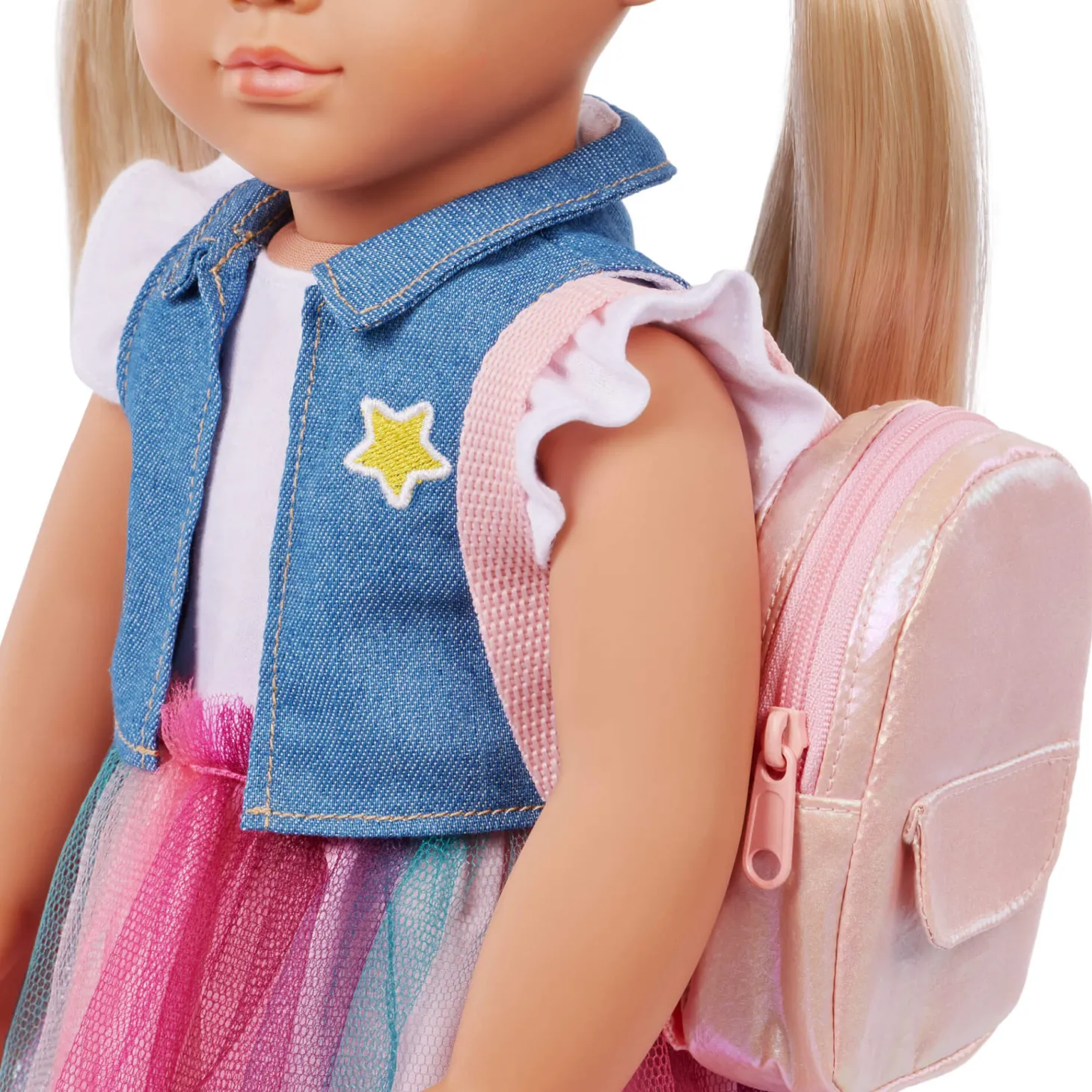 Lalka EVIE 46cm - uczennica z tornistrem i akcesoriami szkolnymi