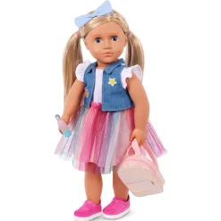 Lalka EVIE 46cm - uczennica z tornistrem i akcesoriami szkolnymi