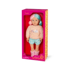 Lalka LUMI 46cm - Dwukolorowe proste włosy