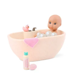 Lalka niemowlę z wanną, nocnikiem i akcesoriami do pielęgnacji - Baby Lacy & Bathtime Set