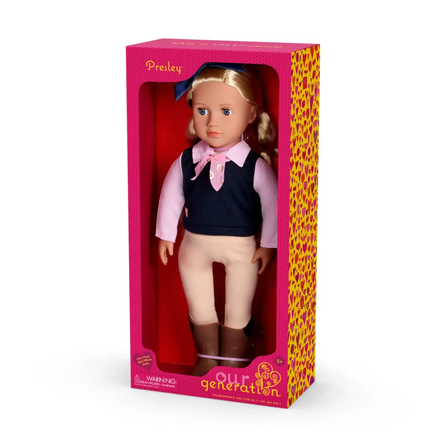 Lalka PRESLEY 46cm - dżokejka