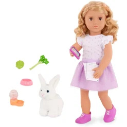 Lalka TABBY 46cm - z uroczym króliczkiem i akcesoriami