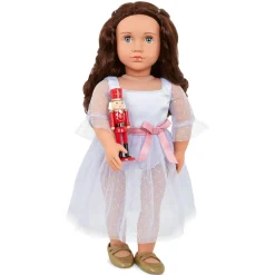 Lalka świąteczna 46cm CLARA z dziadkiem do orzechów