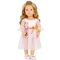 Lalka świąteczna 46cm NATASHA z dziadkiem do orzechów