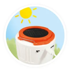 Lampka solarna - Latarka Bluetooth na kemping