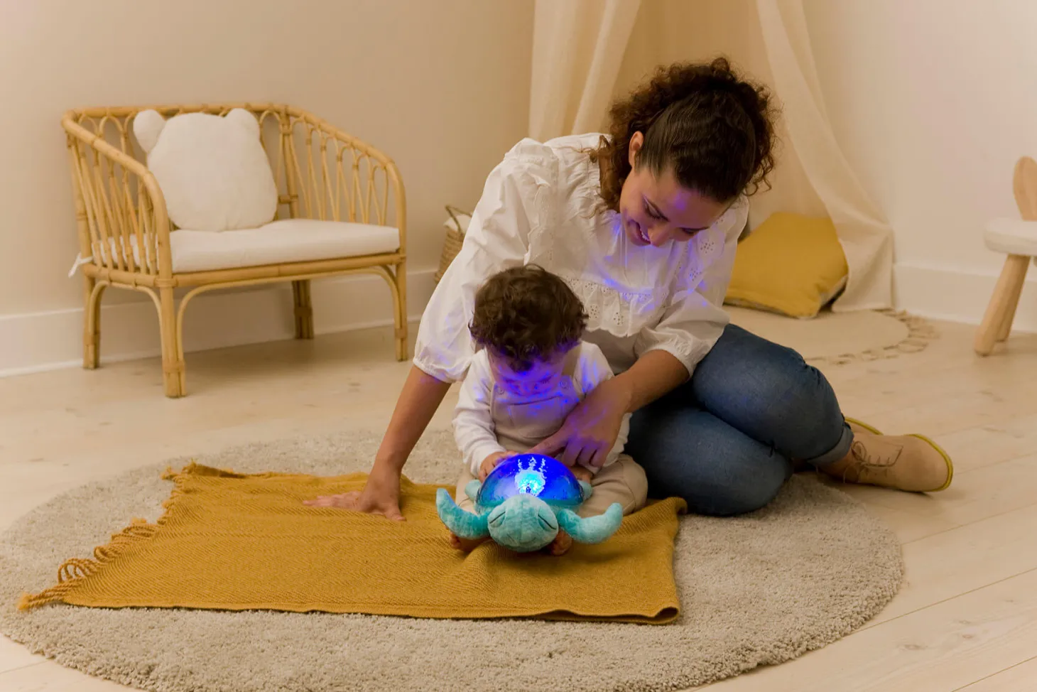 Lampka Tranquil Turtle Ocean Eco - żółw turkusowy