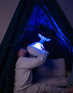 Lampka z projekcją świetlną - Wieloryb biały