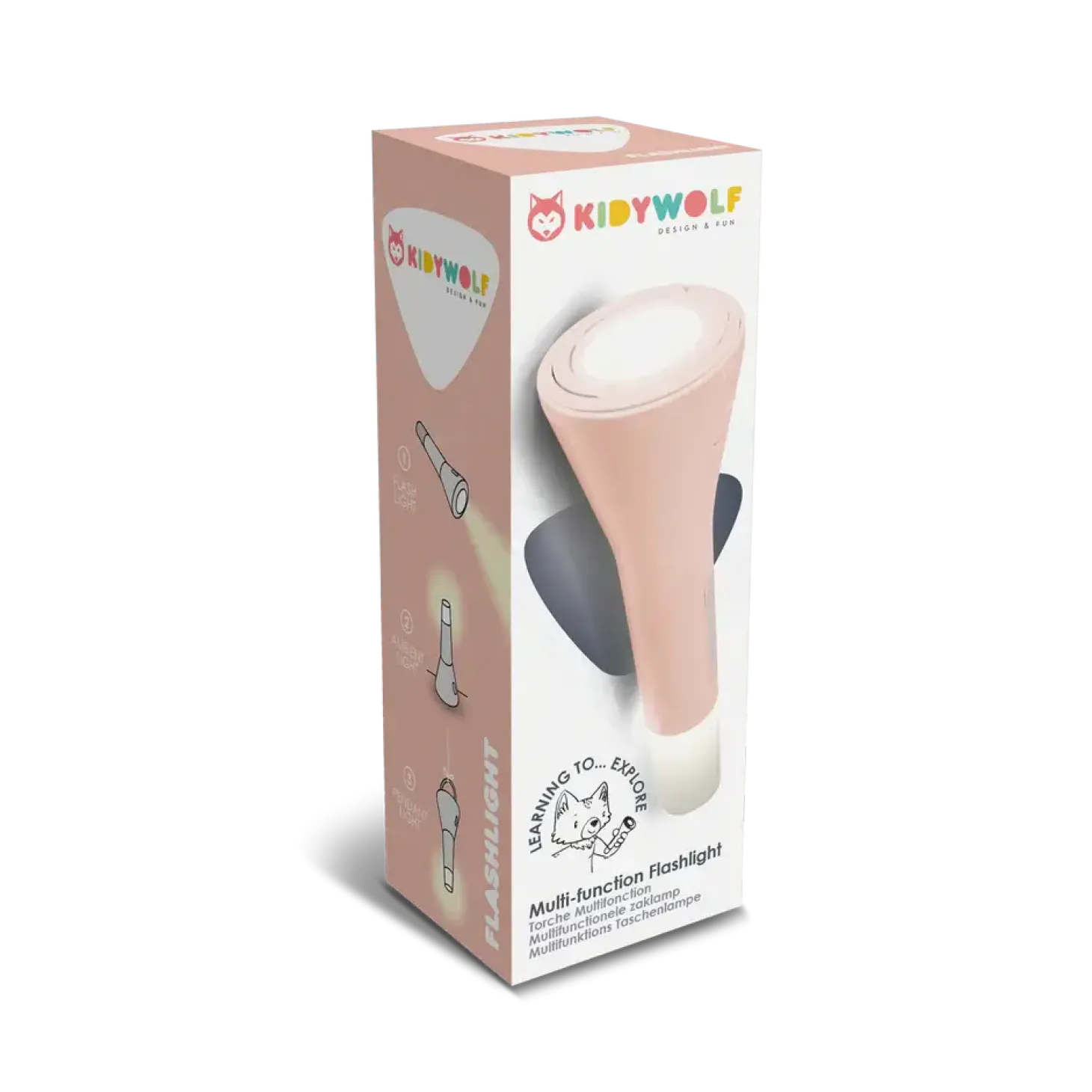 Latarka KIDYFLASHLIGHT - różowa