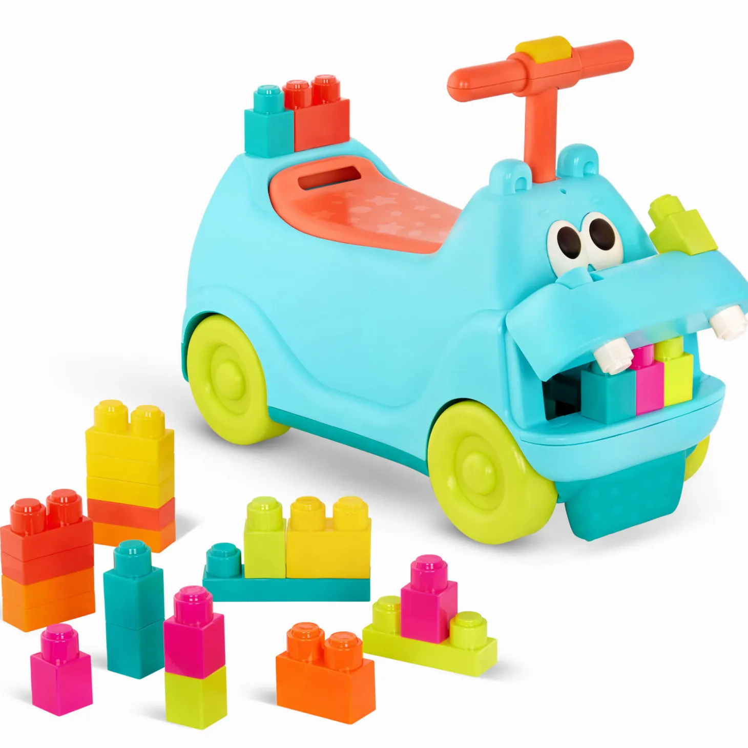 Locbloc Hippo Ride-On with Blocks – JEŹDZIK-HIPCIO z klockami