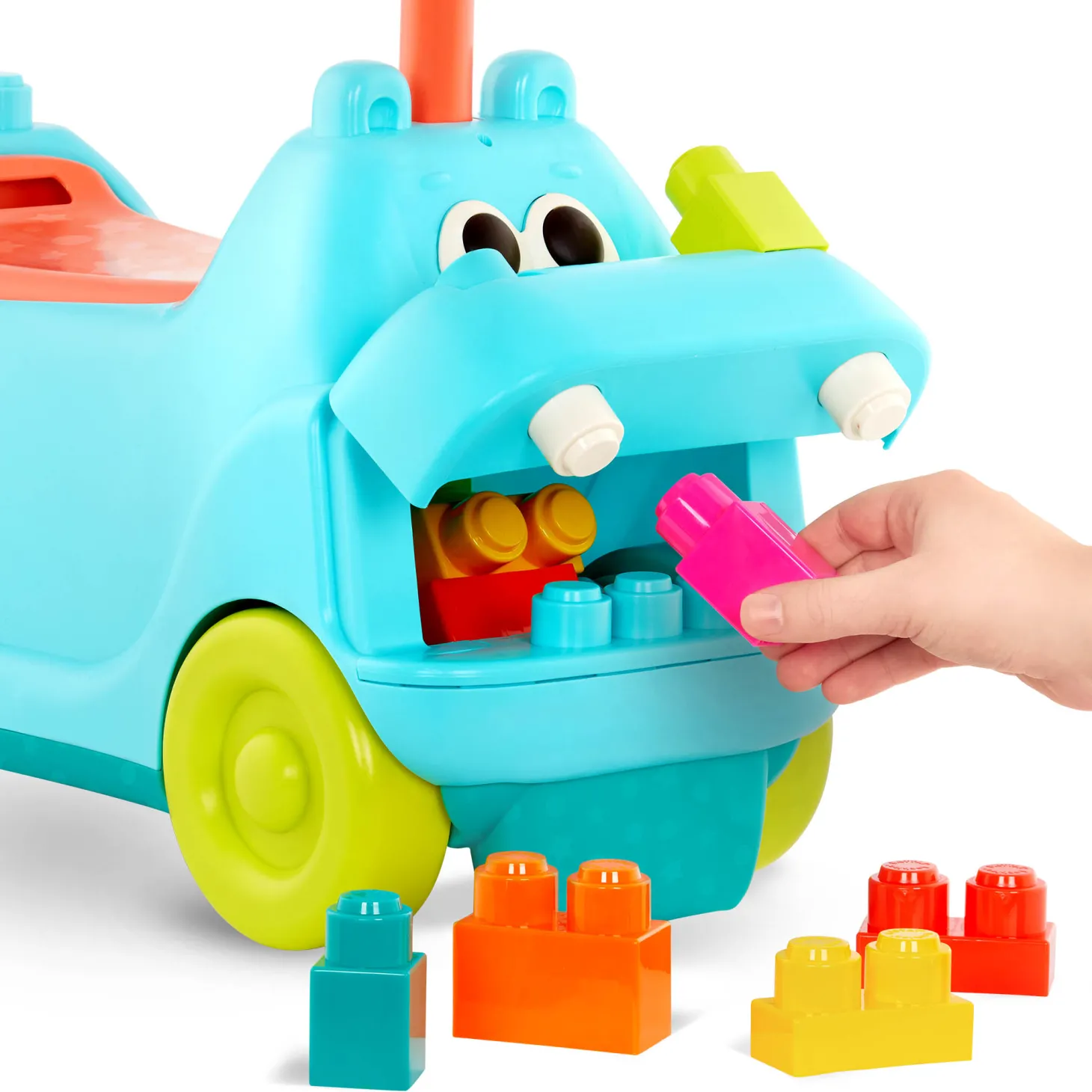 Locbloc Hippo Ride-On with Blocks – JEŹDZIK-HIPCIO z klockami