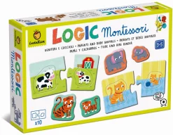 LOGIC Montessori - gra,układanka - ZWIERZĄTKA i ICH MAMY