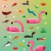 Lubię naklejać. Flamingi