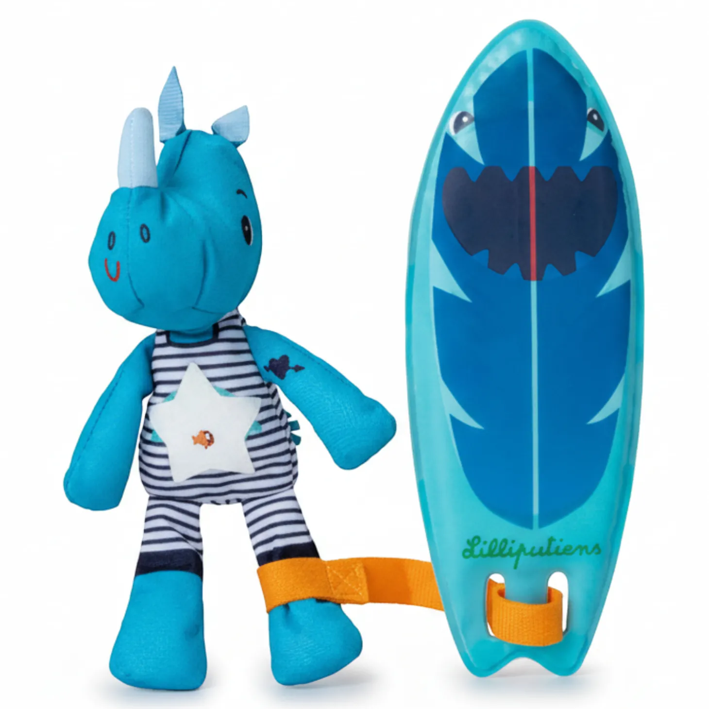Magiczna przytulanka do kąpieli surfer Nosorożec Marius 12 m+