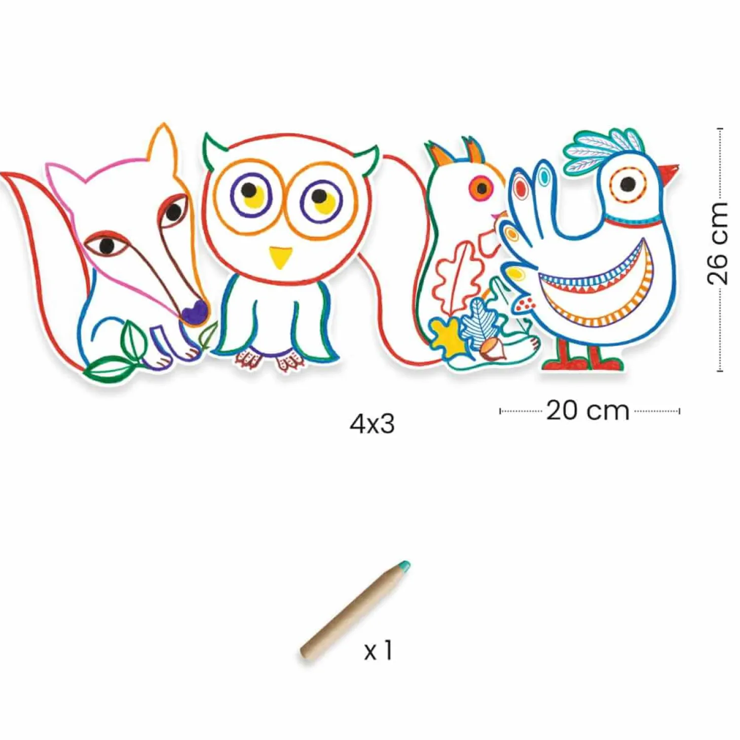 Magiczne kolorowanki - LEŚNE ZWIERZĄTKA 18m+