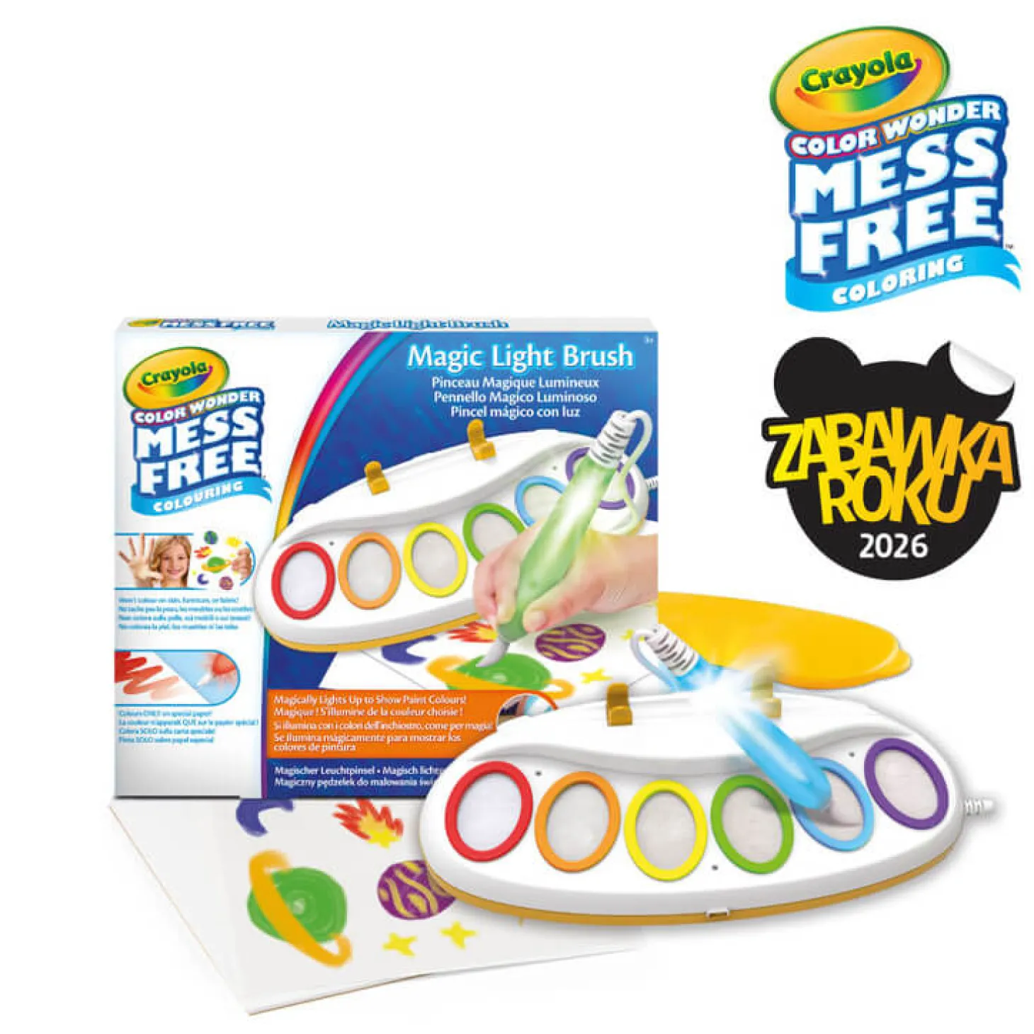 Magiczny pędzelek do malowania światłem Color Wonder Mess Free 3+