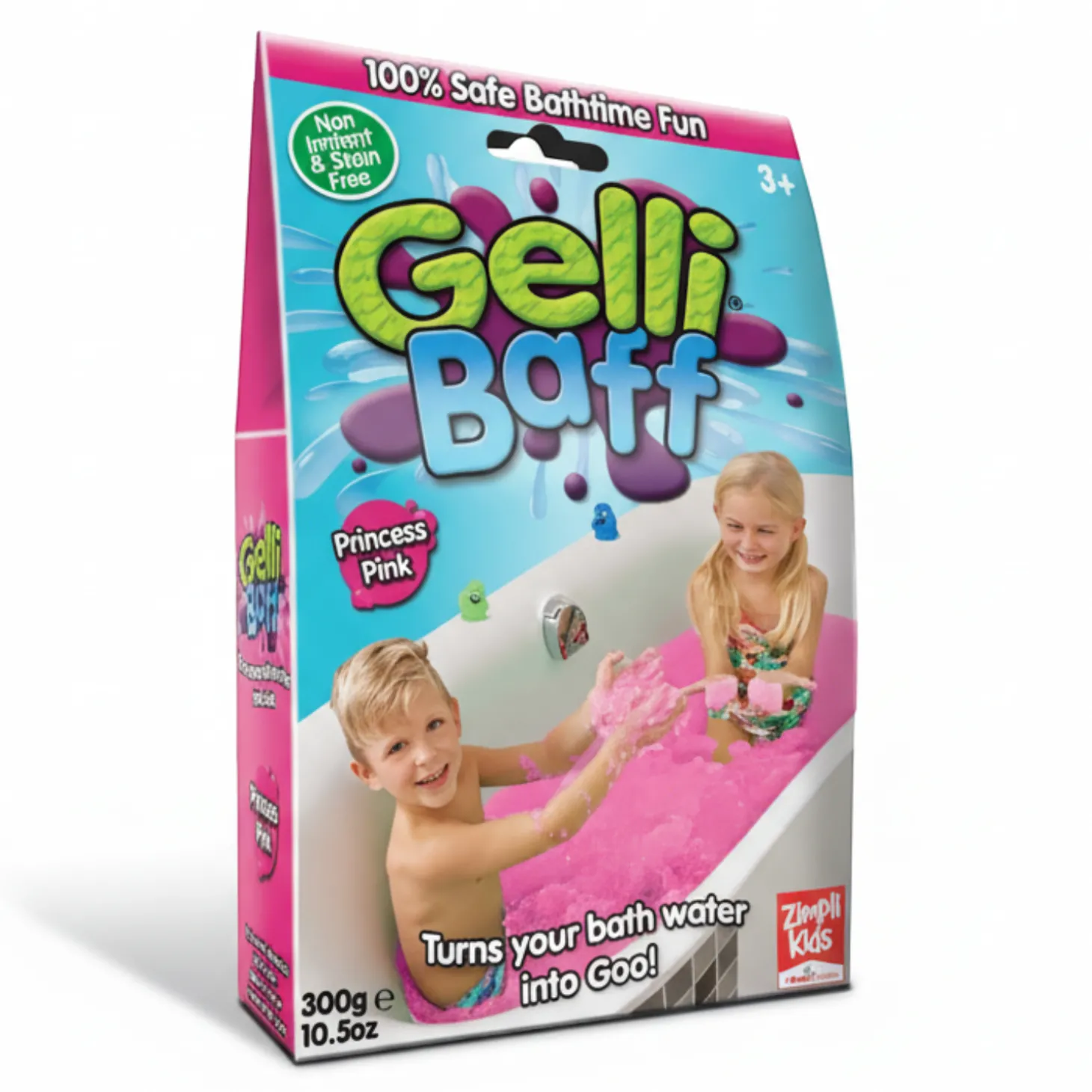 Magiczny proszek do kąpieli Gelli Baff - różowy, 300 g