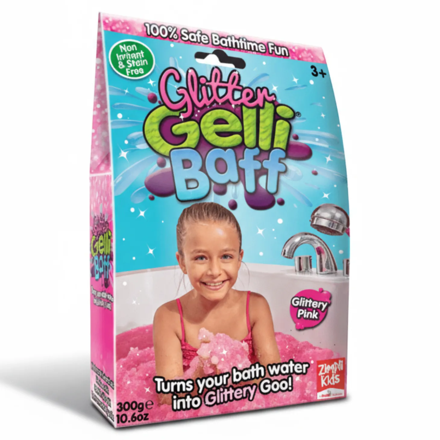 Magiczny proszek do kąpieli Gelli Baff Glitter - różowy, 300 g