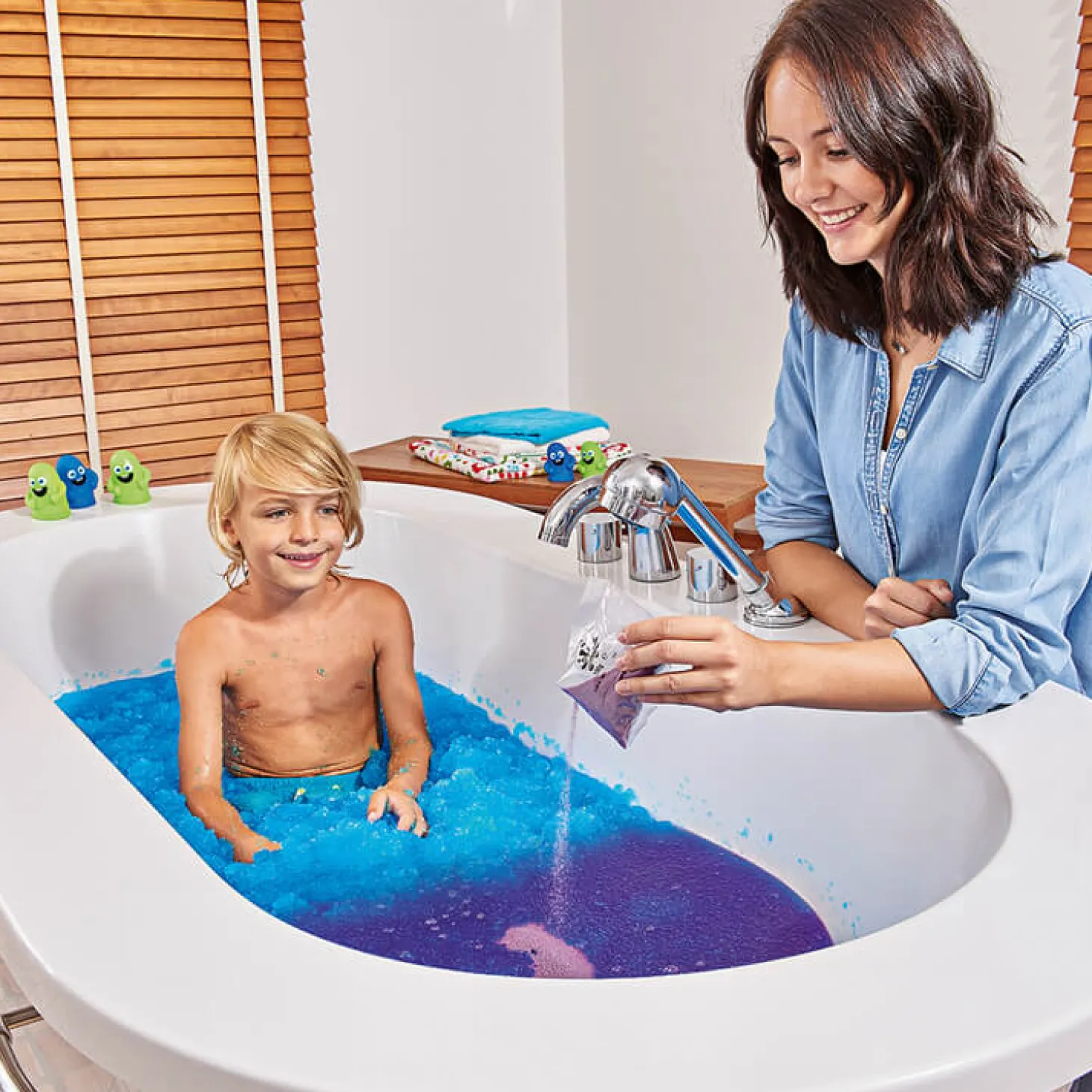 Magiczny proszek do kąpieli Gelli Baff Colour Change - błękitny