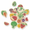 Magnesy drewniane Owoce i warzywa 24 szt. 2+