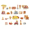 Magnesy drewniane Plac budowy 24 szt. 2+