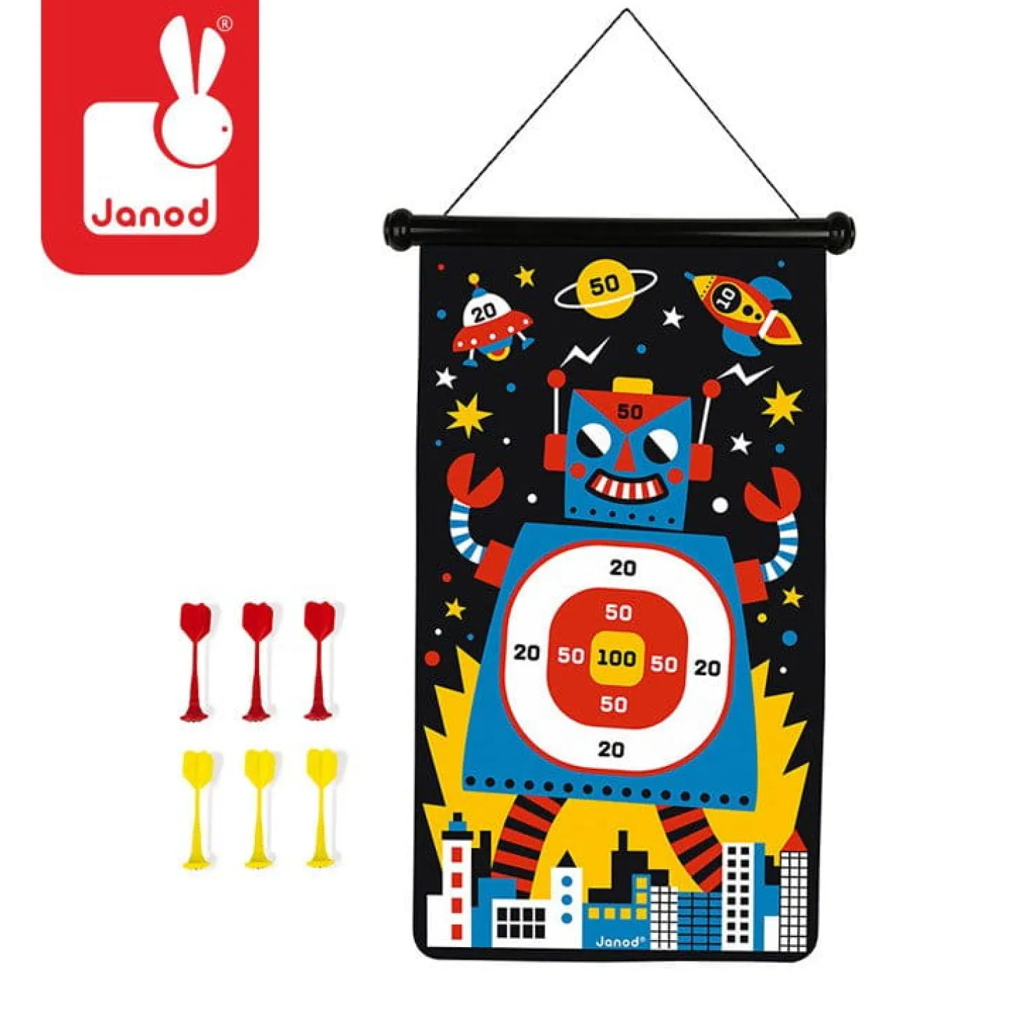 Magnetyczna gra w rzutki Roboty