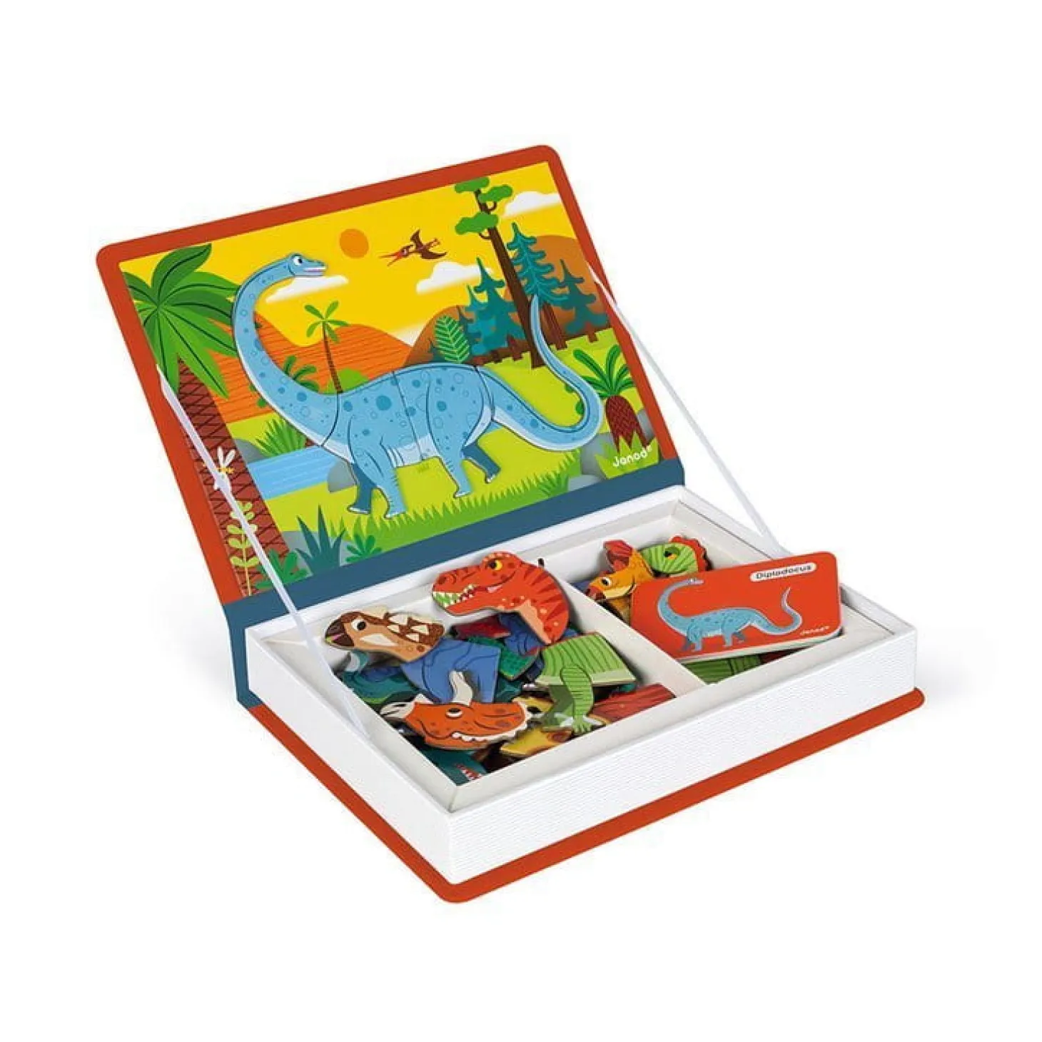 Magnetyczna układanka Dinozaury Magnetibook