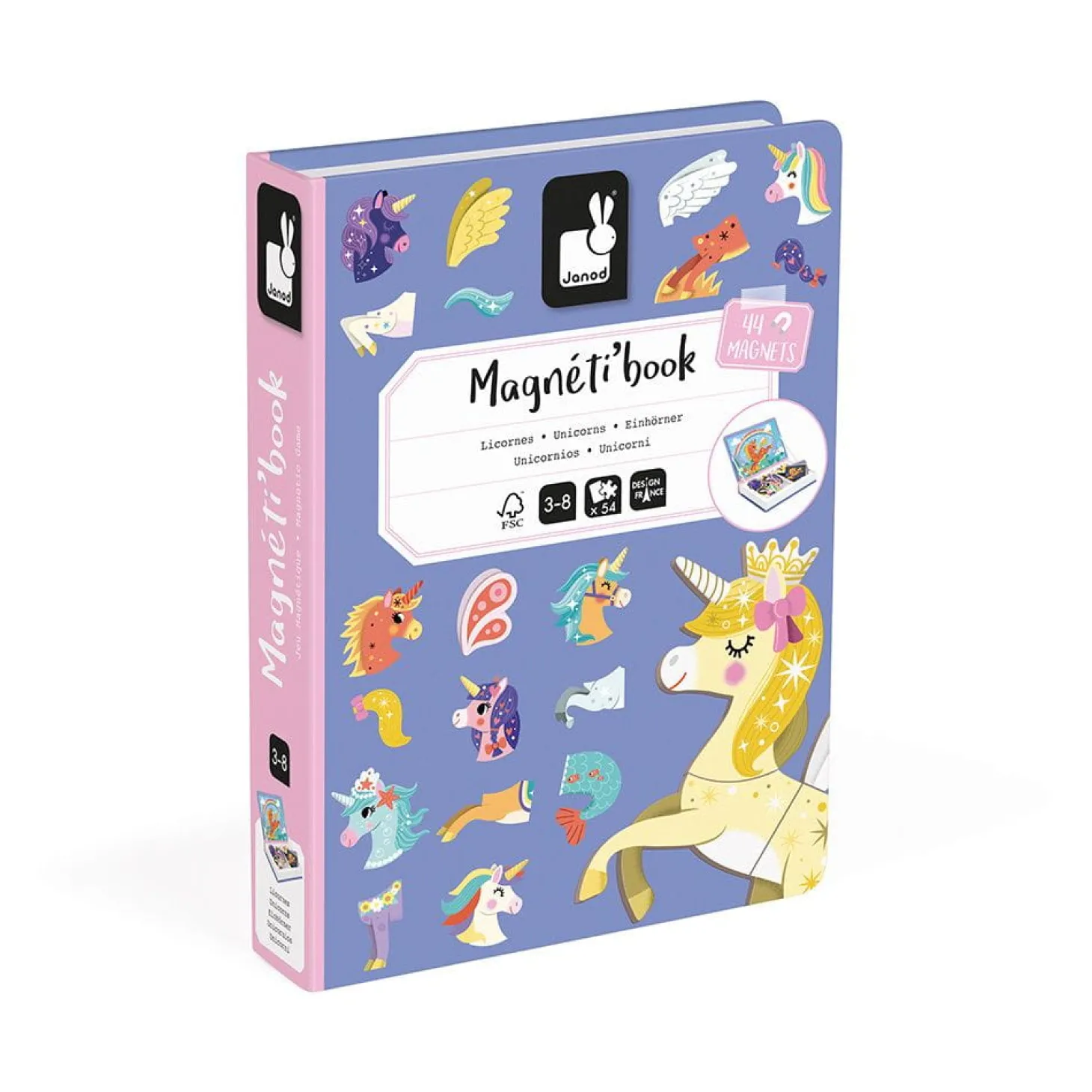 Magnetyczna układanka Jednorożec Magnetibook