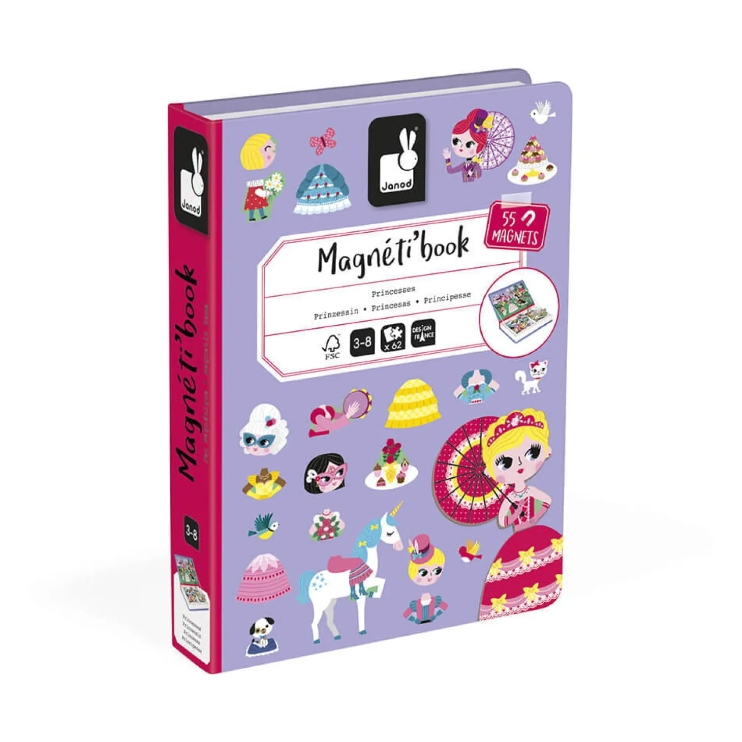 Magnetyczna układanka Księżniczki Magnetibook