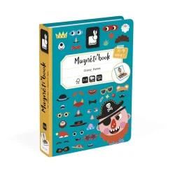 Magnetyczna układanka Śmieszne buzie Chłopiec Magnetibook