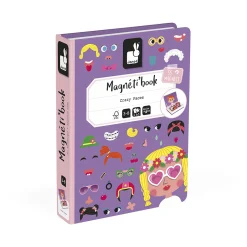 Magnetyczna układanka Śmieszne buzie Dziewczynka Magnetibook
