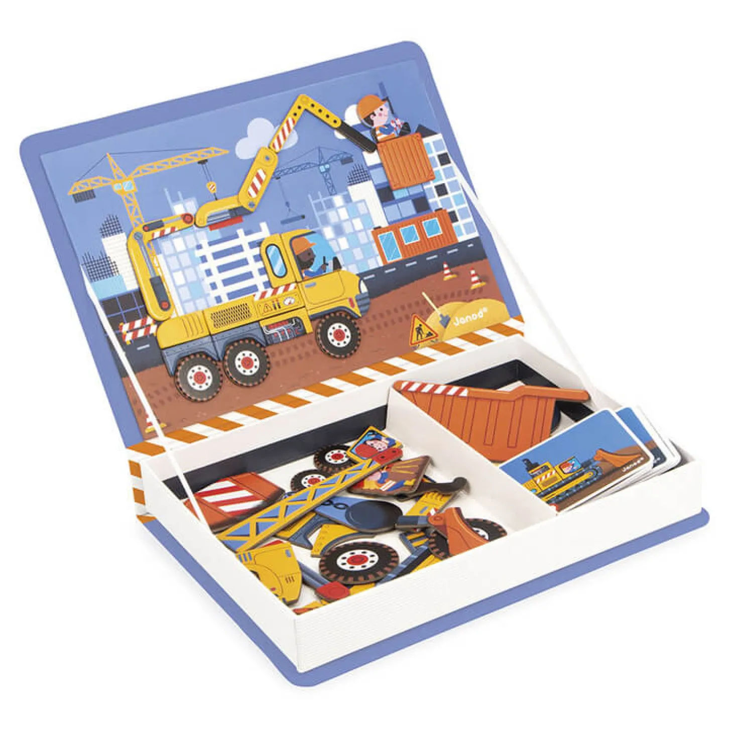 Magnetyczna układanka Plac budowy Magnetibook