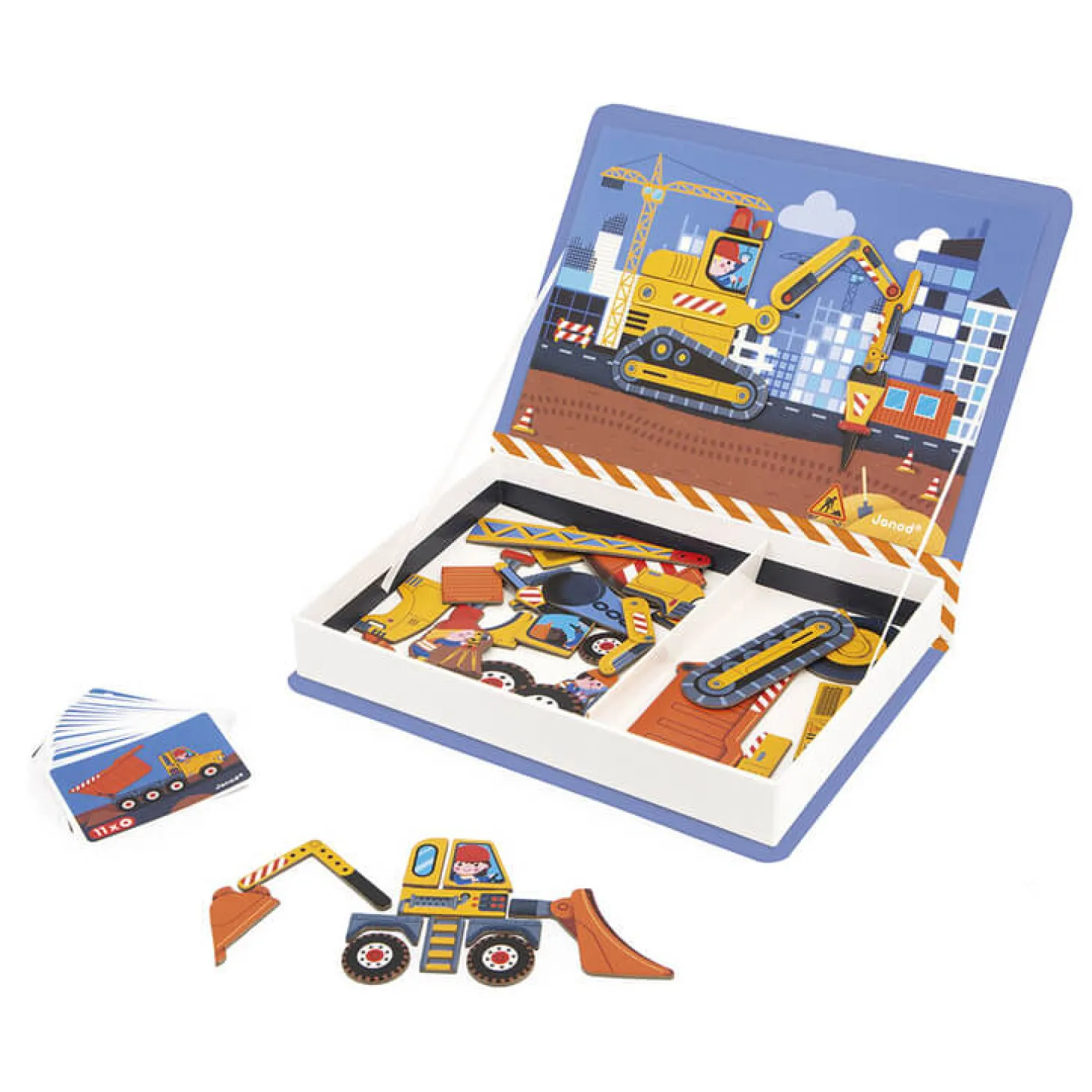 Magnetyczna układanka Plac budowy Magnetibook