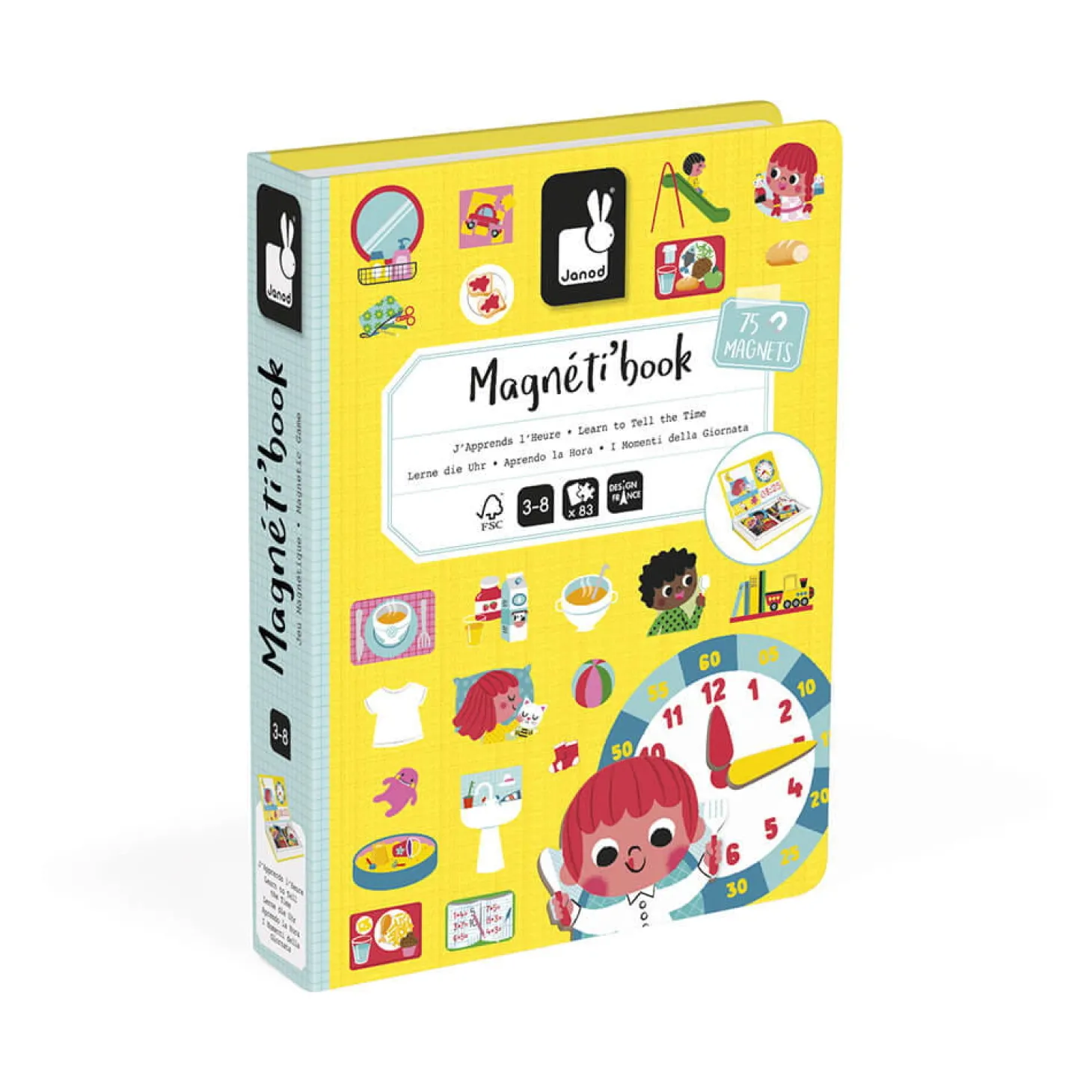 Magnetyczna układanka Uczę się zegarka Magnetibook
