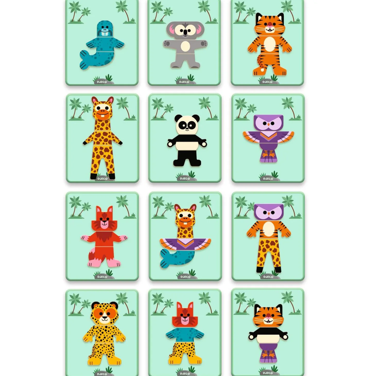 Magnetyczne puzzle Inzebox SAFARI