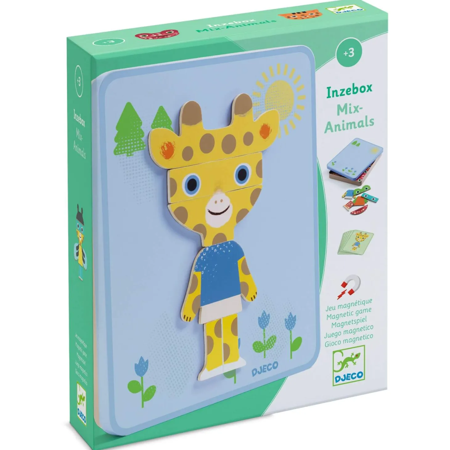 Magnetyczne puzzle Inzebox ZWIERZĘTA