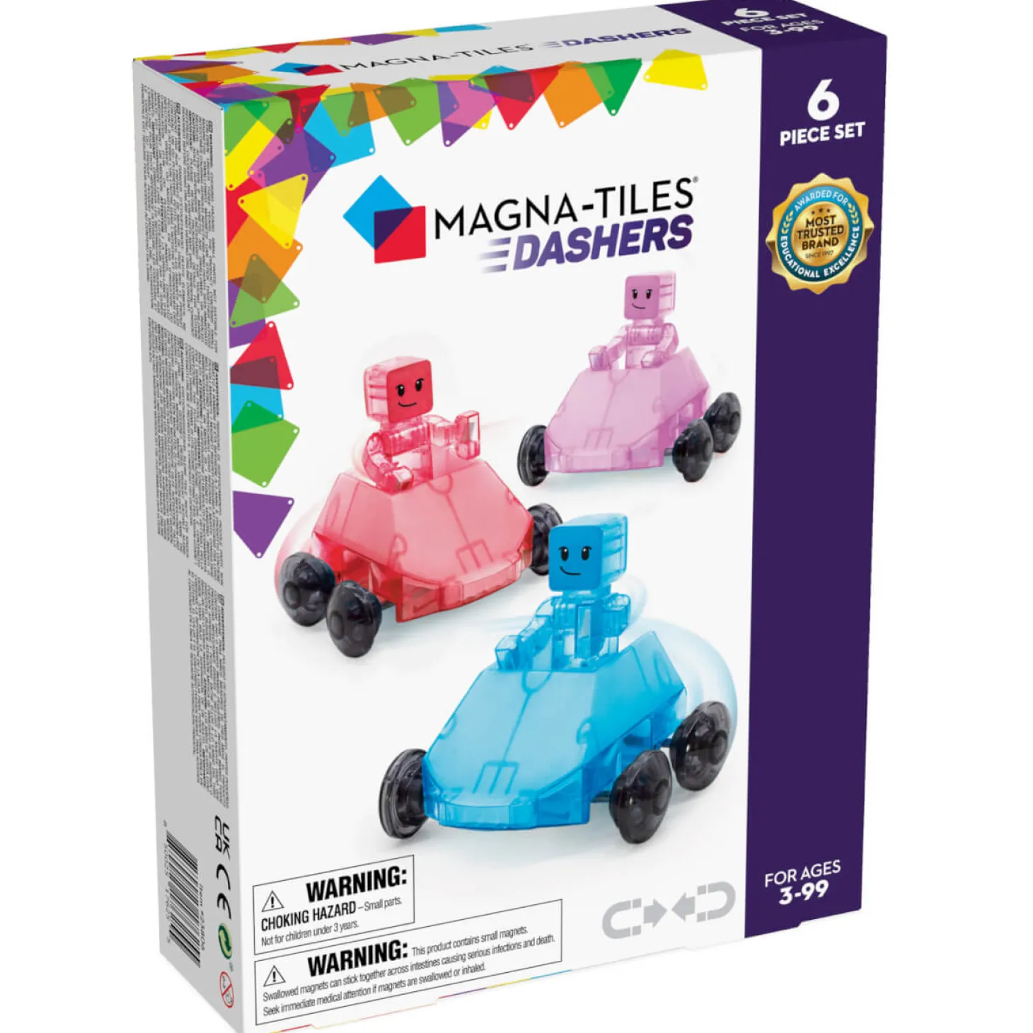 Magnetyczne Samochodziki Dashers 6 el.
