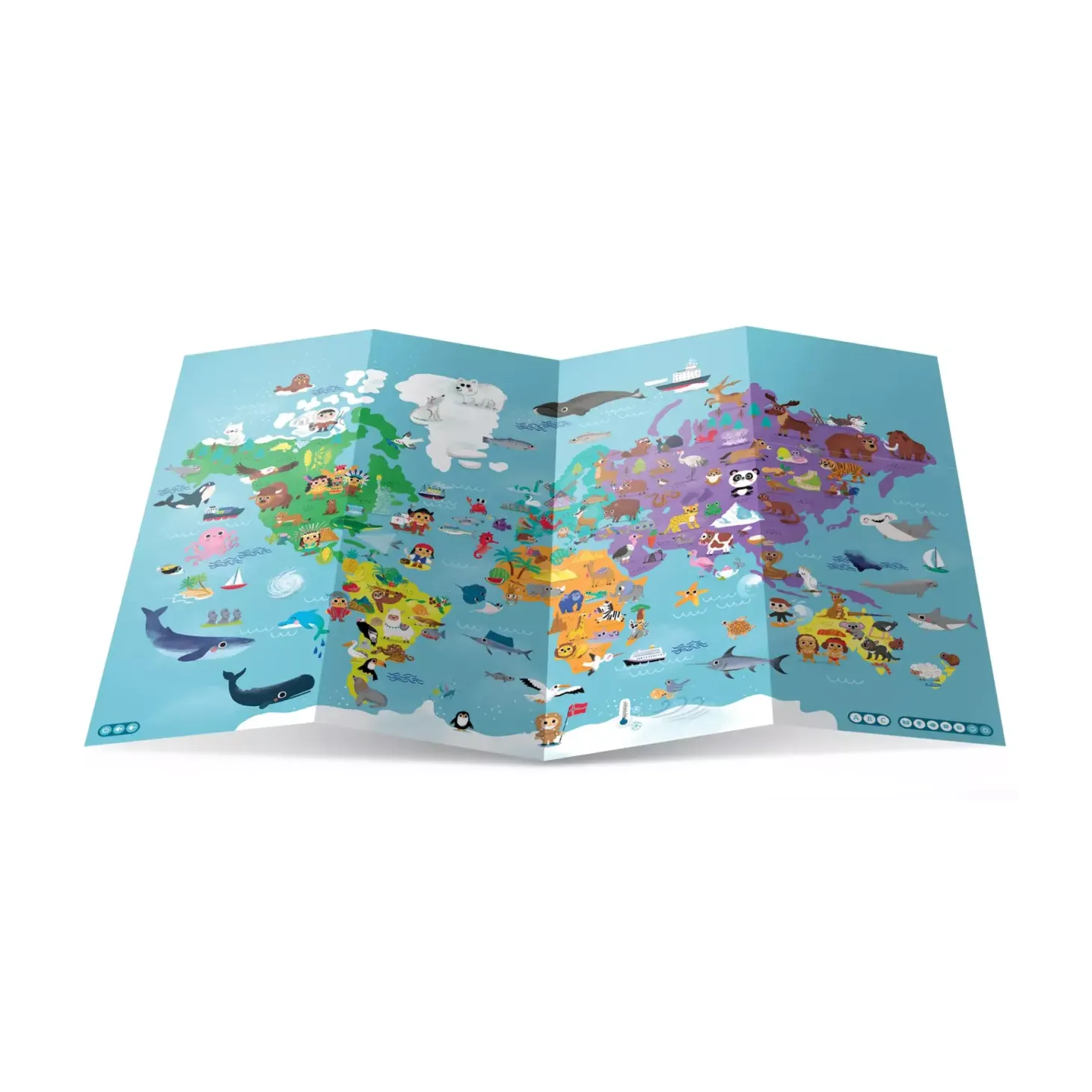 Mapa świata dla dzieci 4+