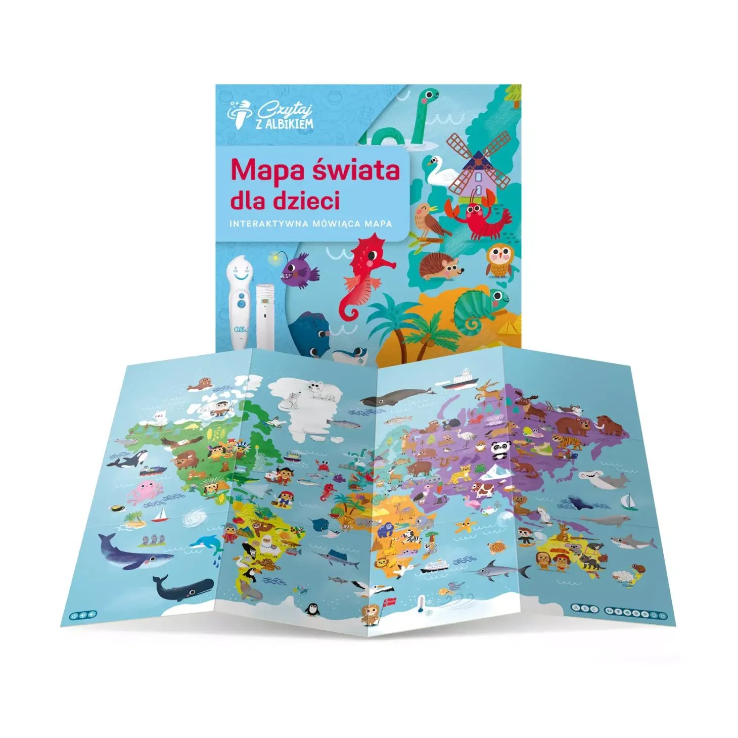 Mapa świata dla dzieci 4+