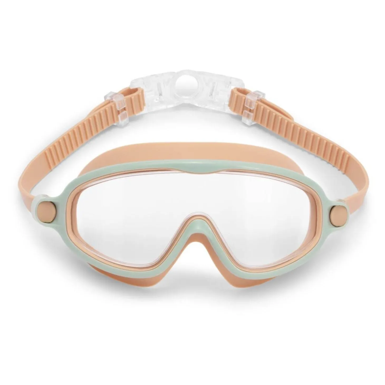 Maska do pływania i nurkowania Aqua - Oak Beige, 3-8 lat