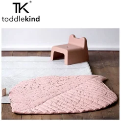 Mata do zabawy z bawełny organicznej w kształcie liścia - Sea Shell