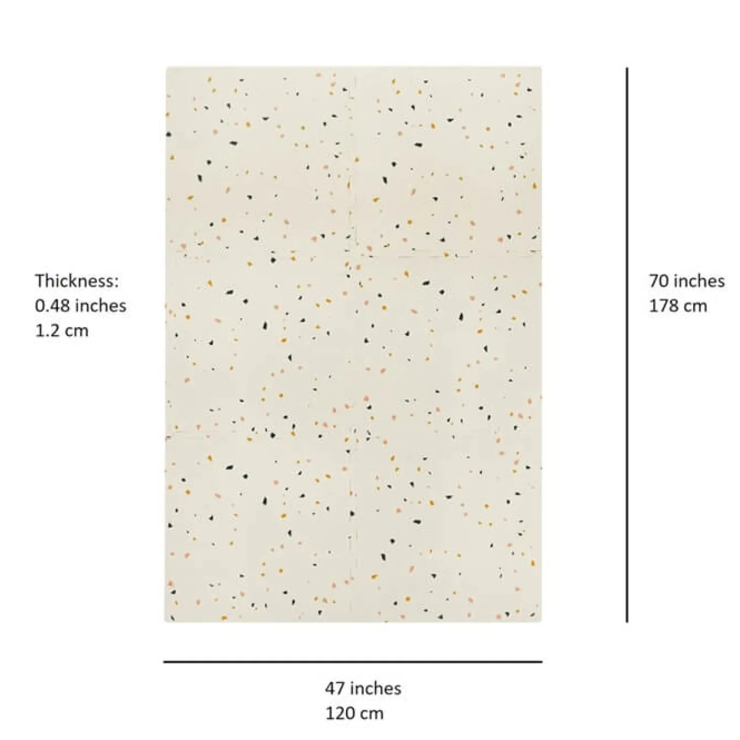 Mata piankowa EVA Terrazzo Cream
