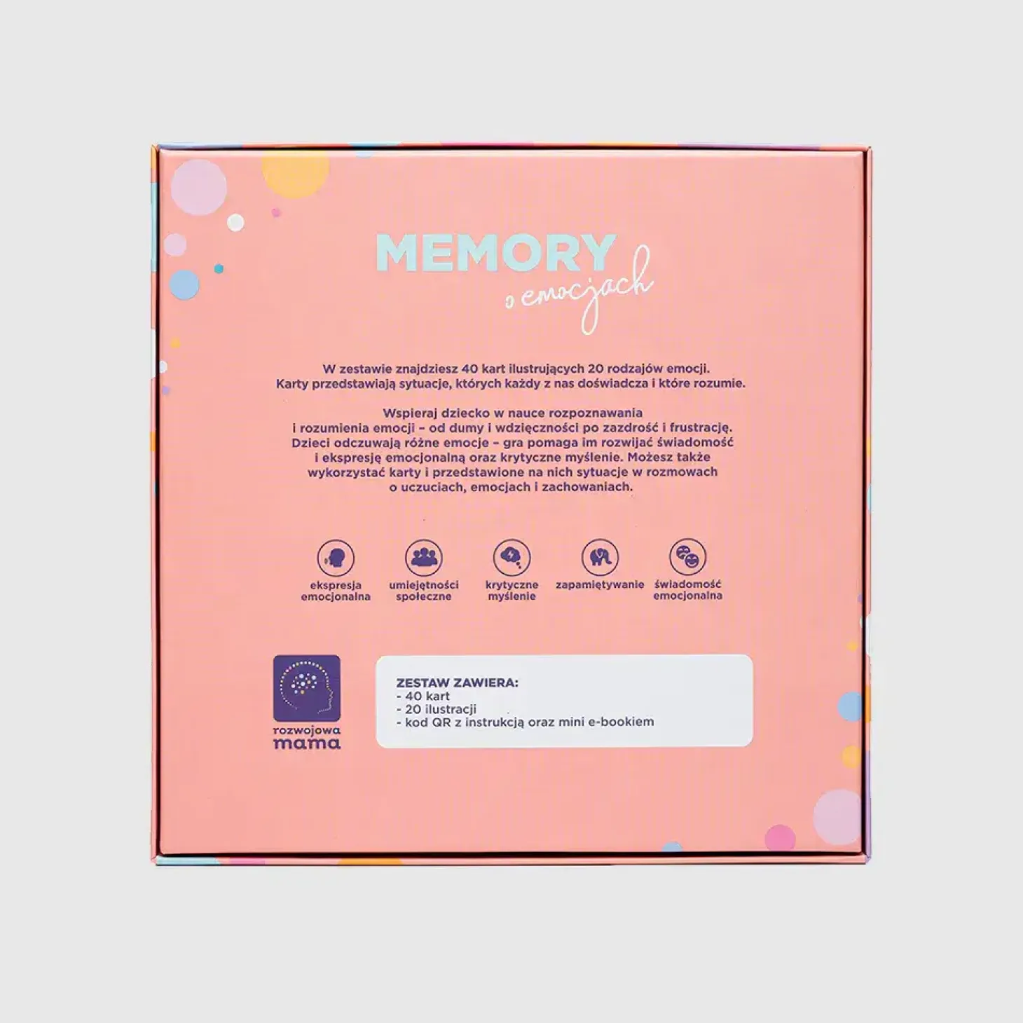 Memory o emocjach – gra o emocjach + mini e-book 2+