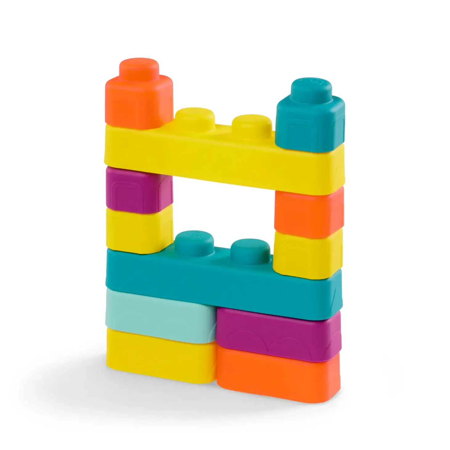 Miękkie klocki sensoryczne z WAGONIKAMI - Buildin’ Squishies